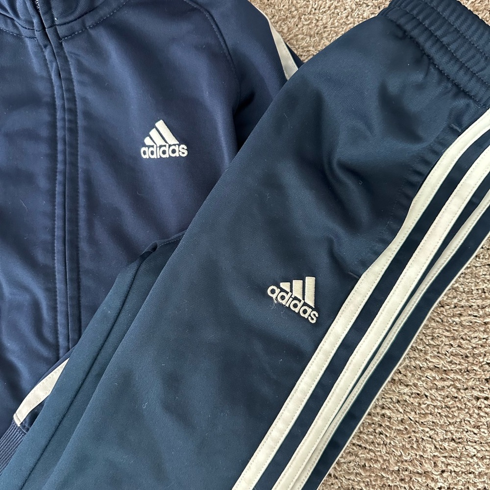 Adidas Kids Navy Tracksuit - Picture 2 of 6